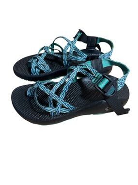 Chaco Women’s Z2 Strap Sport Teal Water Hiking Sandal Adjustable Strap Size 7